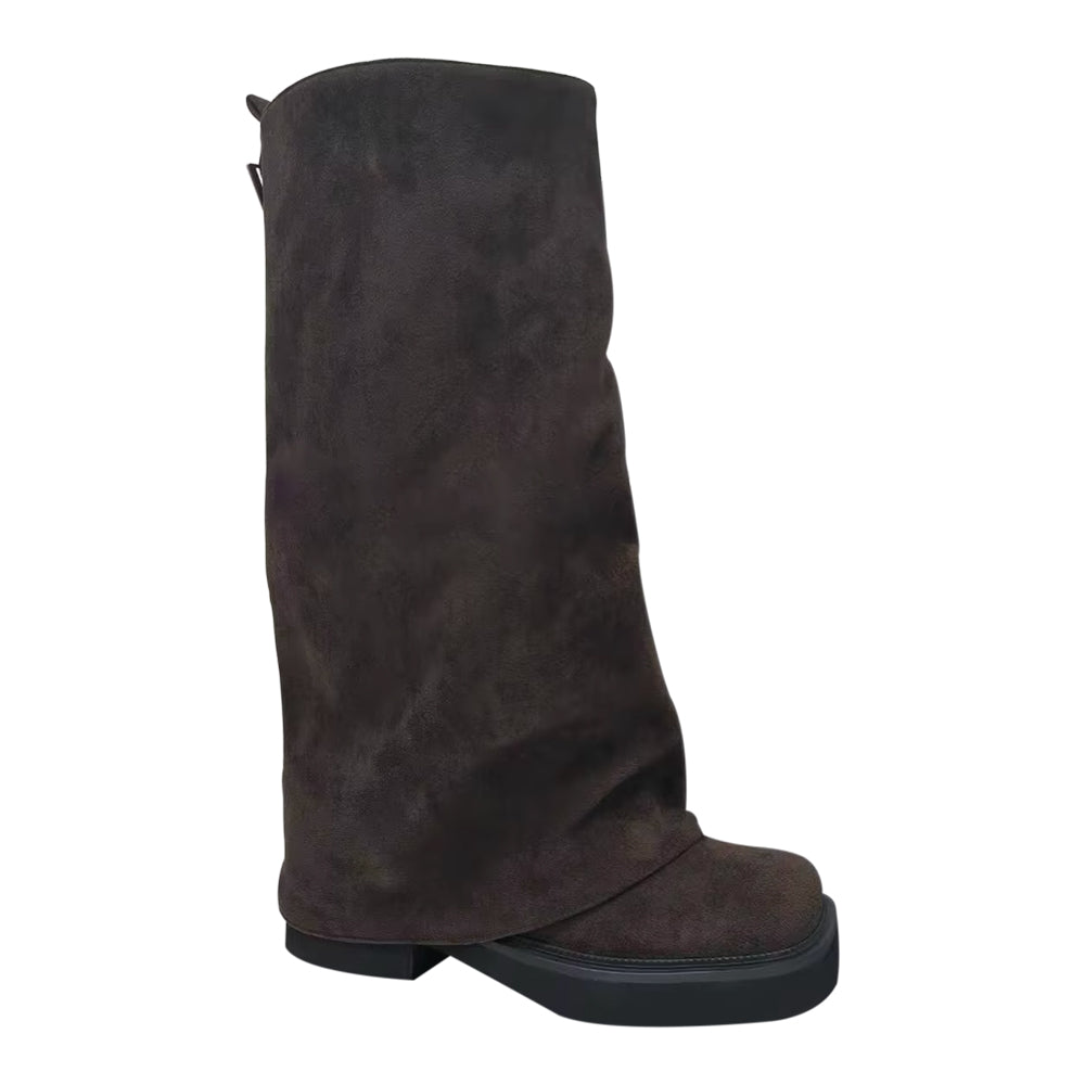 TTDXS Suede Knee High Boots