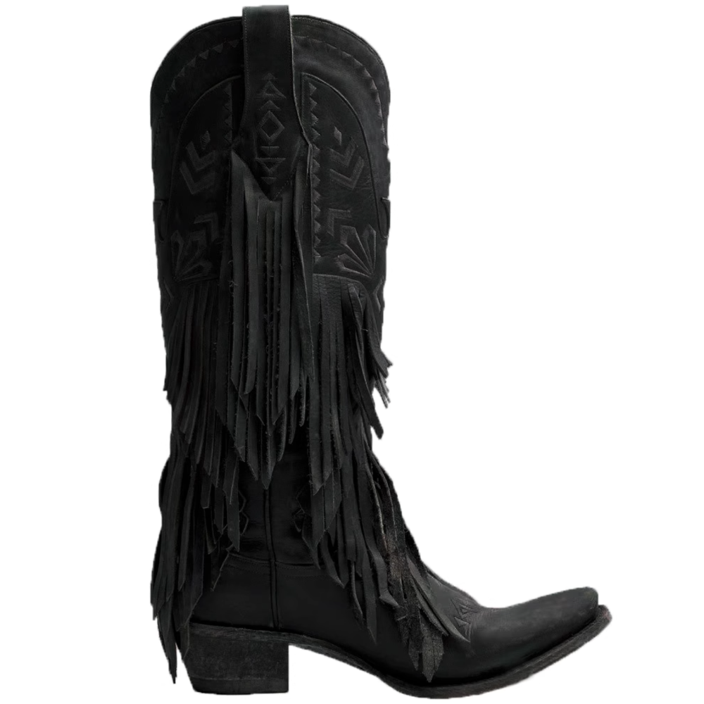 VKCXL Embroidery Western Cowboy Knee High Boots