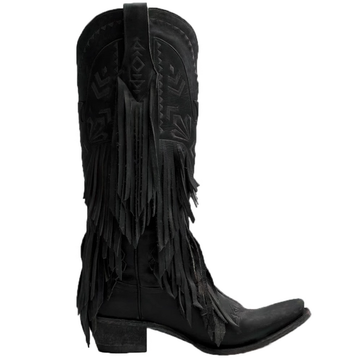 VKCXL Embroidery Western Cowboy Knee High Boots