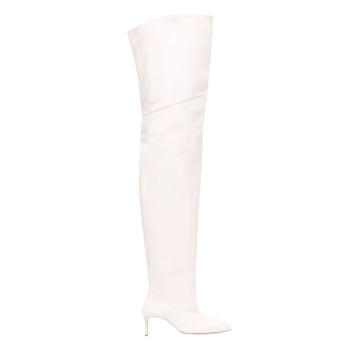 WMZDX Leather Over The Knee Boots - 8cm