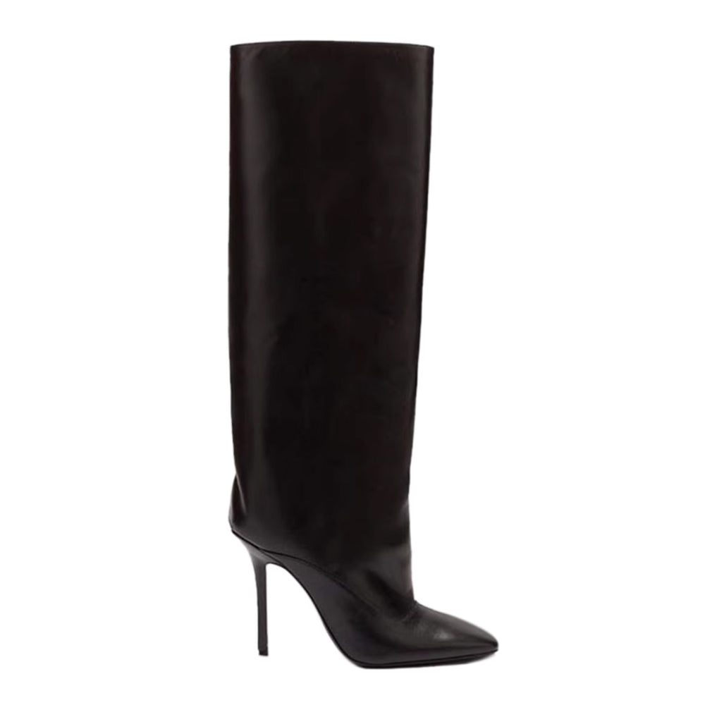 PONUM Square-toe Stiletto High Heel Knee High Boots