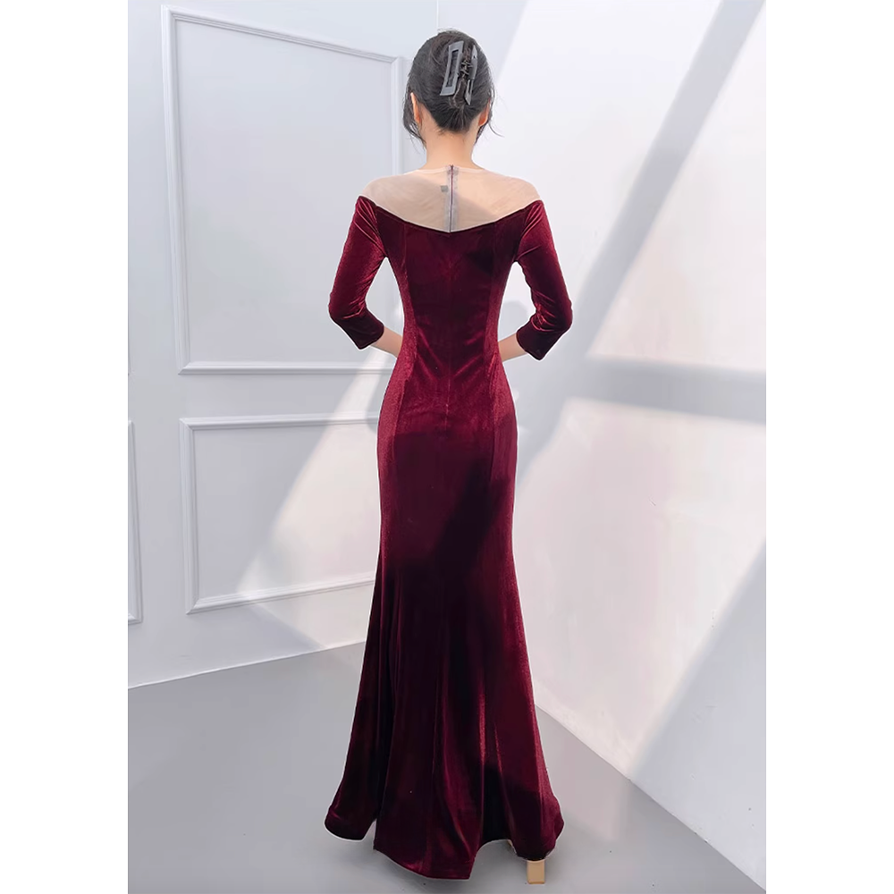 SRRYW Mermaid-Style Evening Gown