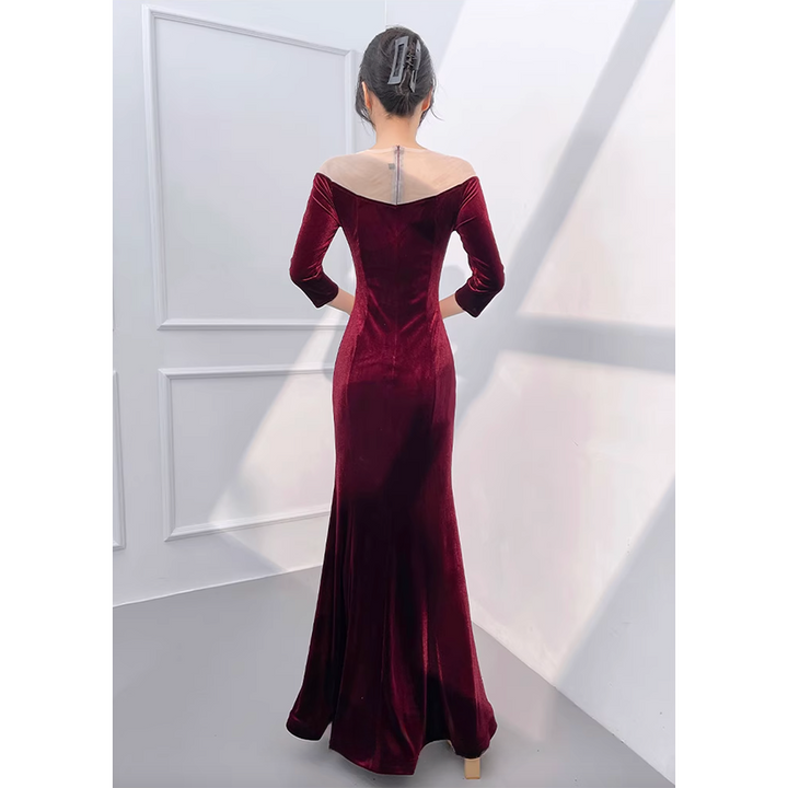 SRRYW Mermaid-Style Evening Gown