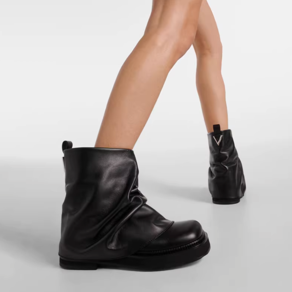 TTDXS Leather Ankle Boots