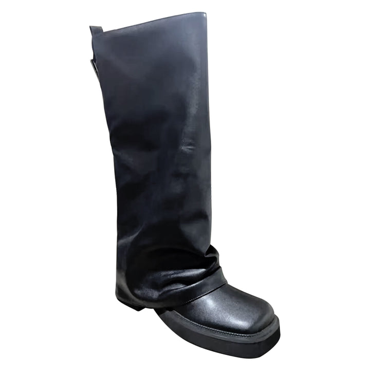 TTDXS Leather Knee High Boots