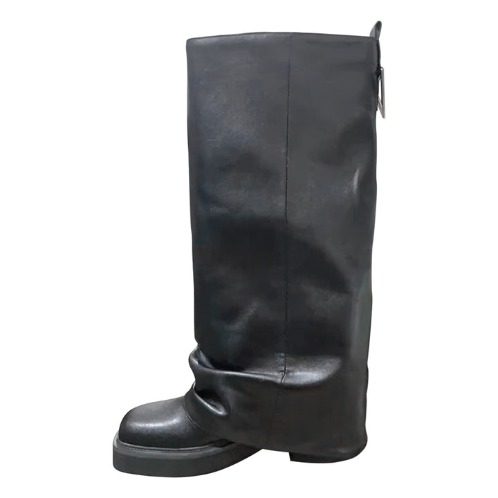TTDXS Leather Knee High Boots