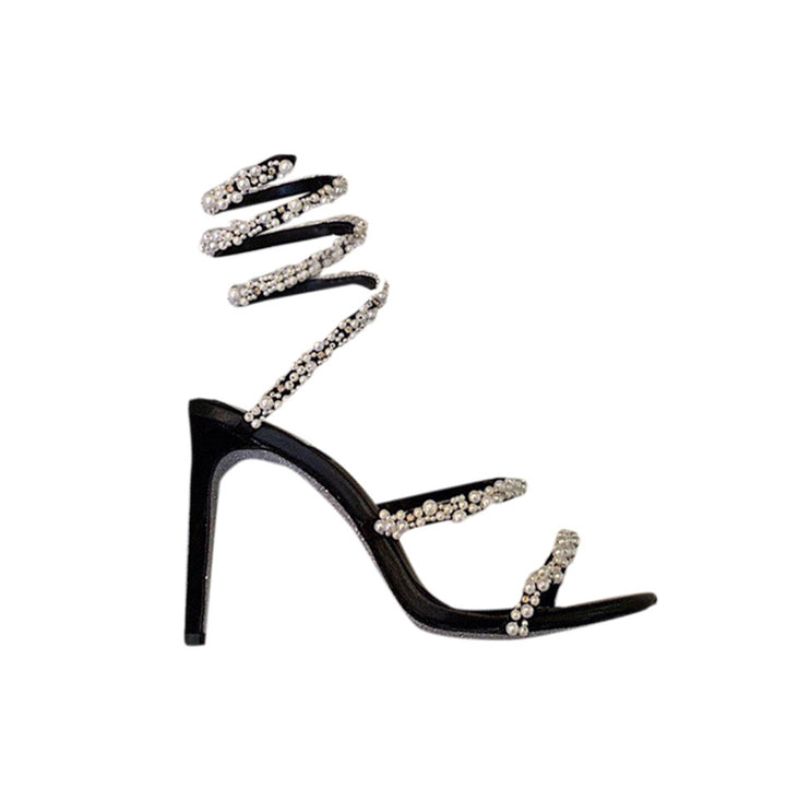 ANIKA Pearl High Heel Wrap Sandals