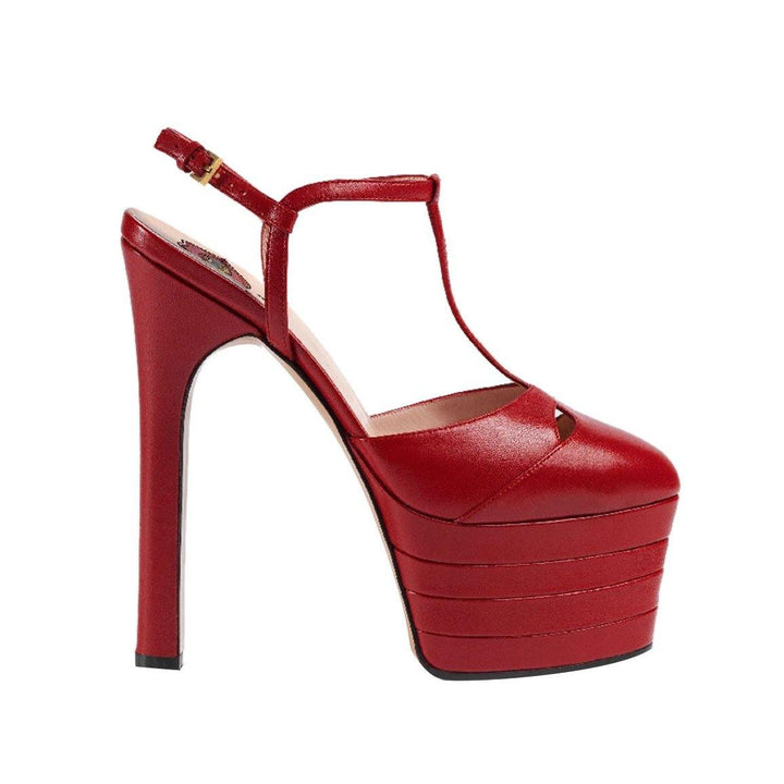 BESEY T-Strap High Heel Platform Sandals - ithelabel.com