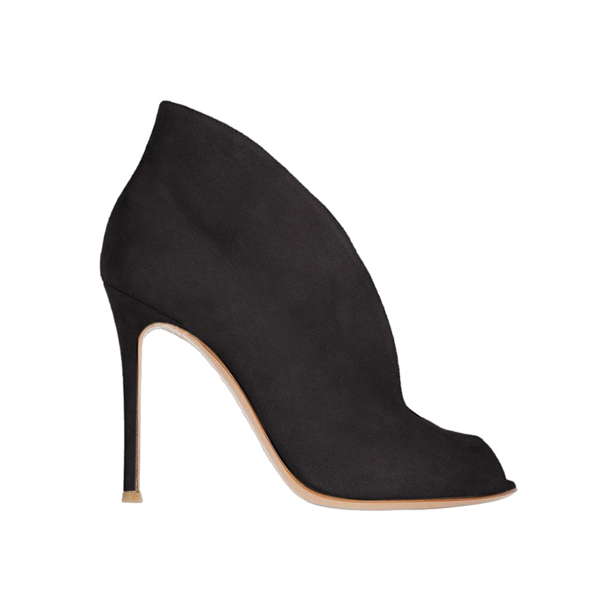CORDE Deep V Vamp Ankle Heels