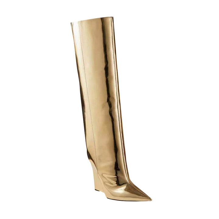 CUSIA Wedged Heel Knee High Boots