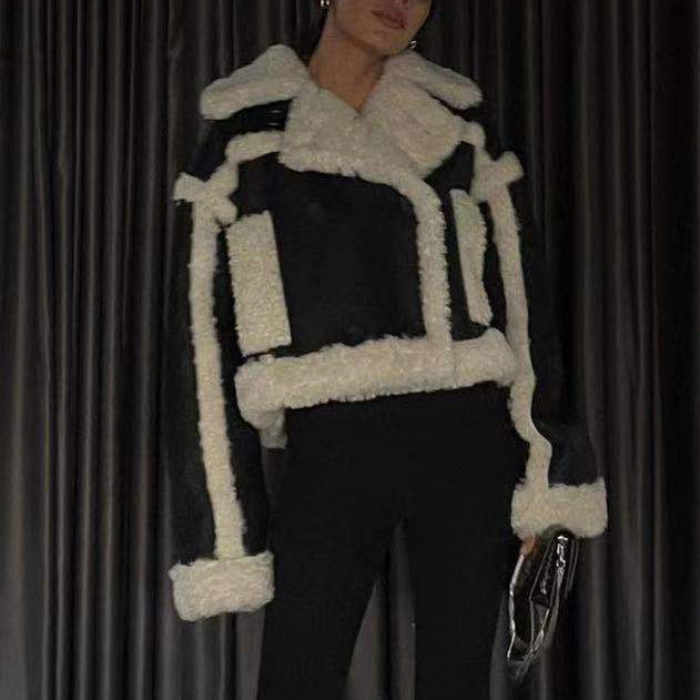 FIERA Bi-Color Shearling Jacket