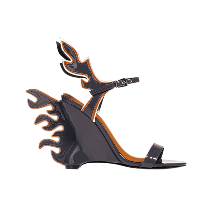 FIORE Ankle Strap Wedged Heel Sandals - 10cm