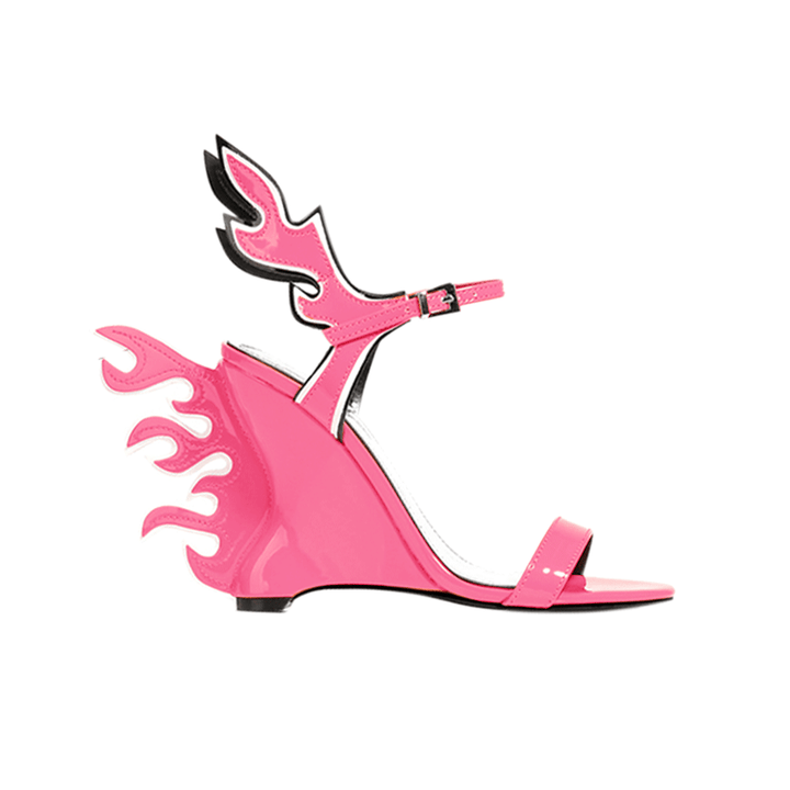 FIORE Ankle Strap Wedged Heel Sandals - 10cm