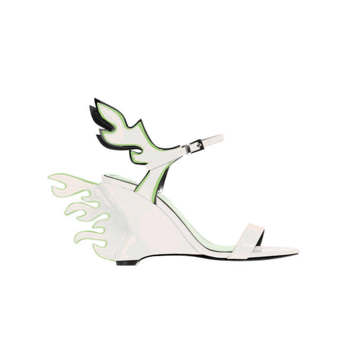 FIORE Ankle Strap Wedged Heel Sandals - 7cm