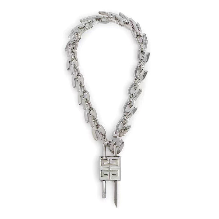 GEINA Lock Detailed Necklace