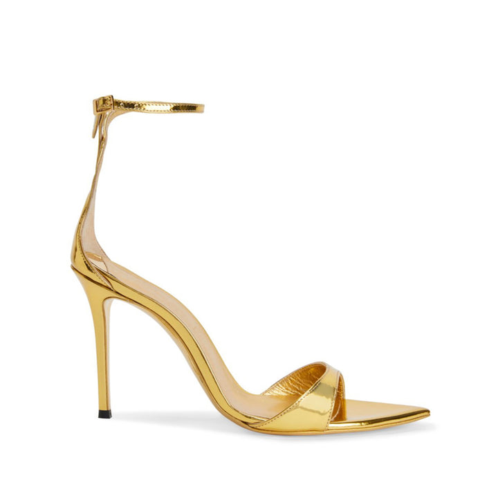 HUMRE Ankle Strap Mid Heel Sandals - 7.5cm