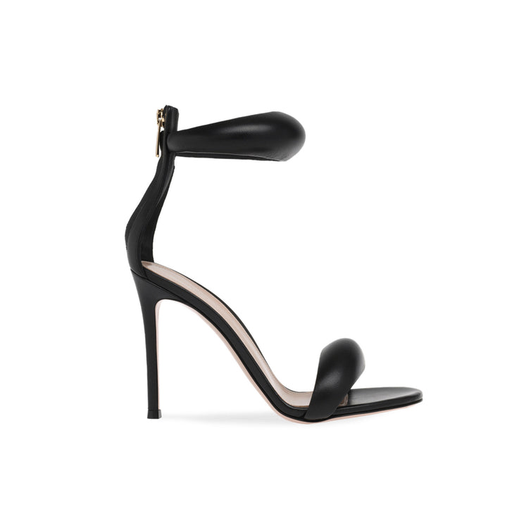 KAFIN Ankle Strap Leather Stiletto High Heel Sandals - 9.5cm