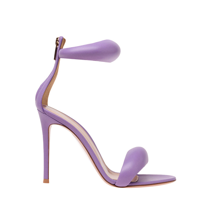 KAFIN Ankle Strap Leather Stiletto High Heel Sandals - 9.5cm