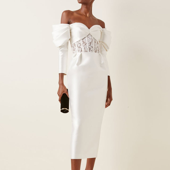 KINSE Off-Shoulder Evening Dress Gown