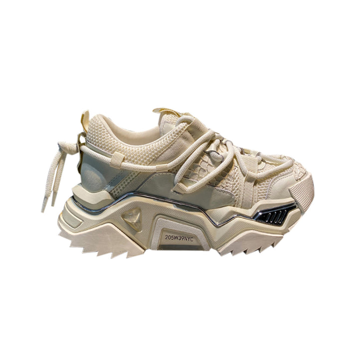 KISIA Lace Up Platform Sneakers - ithelabel.com