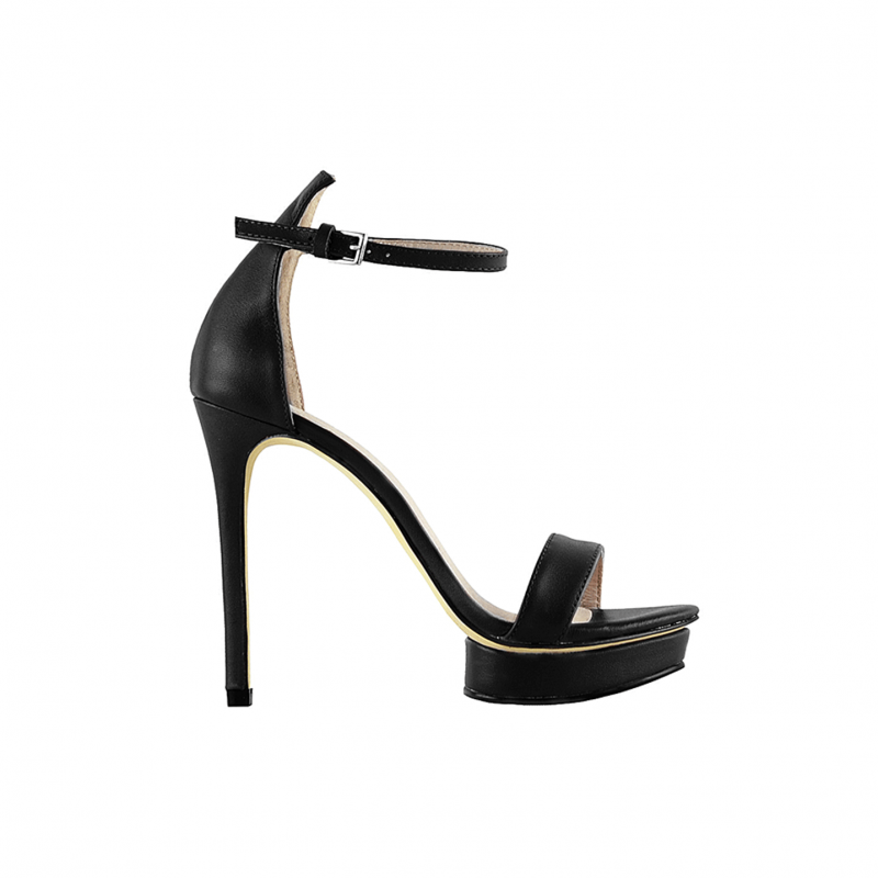 KULMA Platform Leather High Heel Sandals - 12cm - ithelabel.com