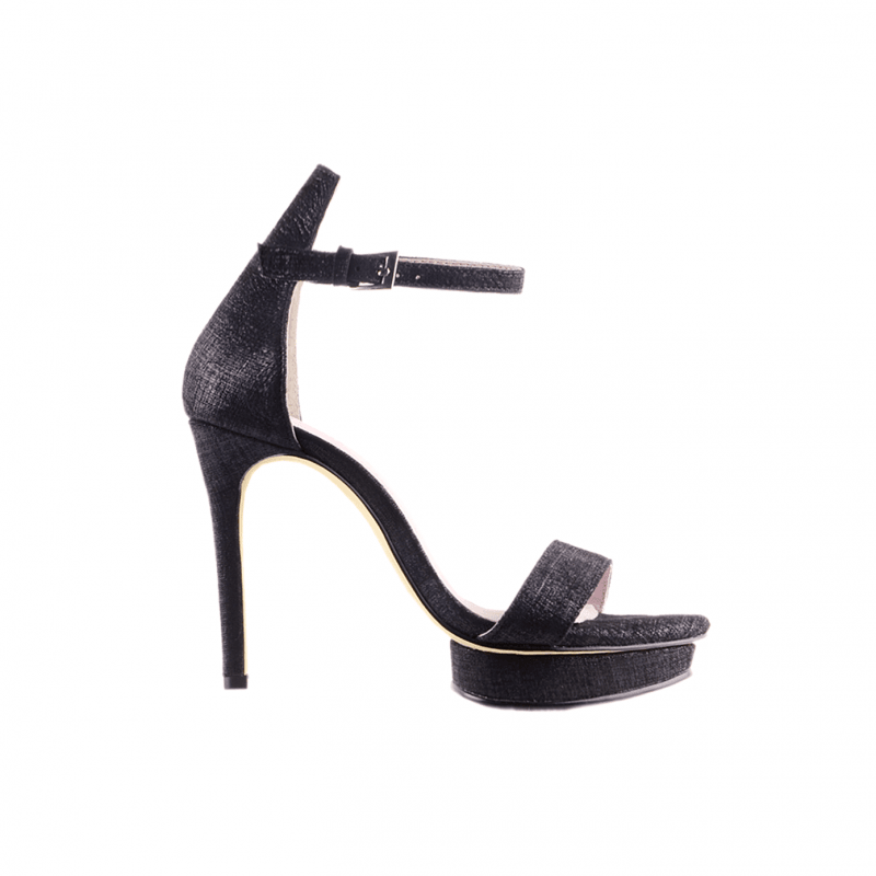 KULMA Platform Leather High Heel Sandals - 10cm - ithelabel.com