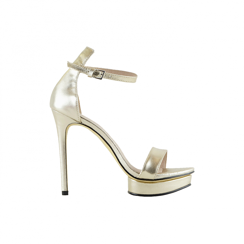 KULMA Platform Leather High Heel Sandals - 12cm - ithelabel.com