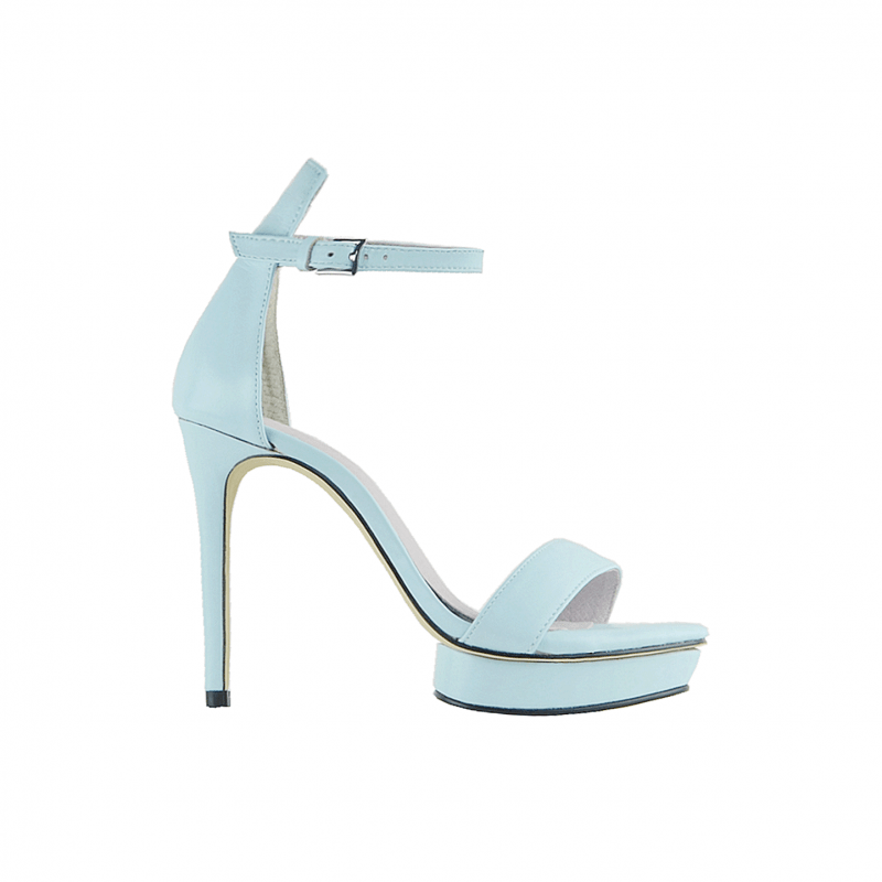 KULMA Platform Leather High Heel Sandals - 10cm - ithelabel.com