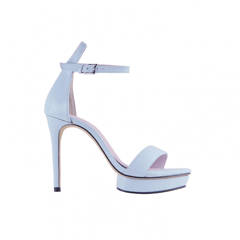 KULMA Platform Leather High Heel Sandals - 10cm - ithelabel.com