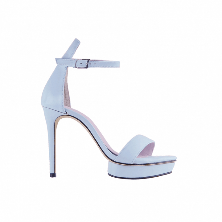 KULMA Platform Leather High Heel Sandals - 10cm - ithelabel.com