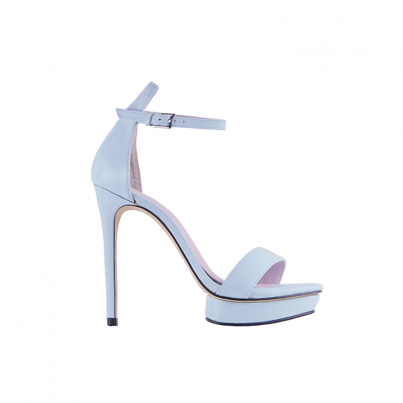 KULMA Platform Leather High Heel Sandals - 12cm - ithelabel.com