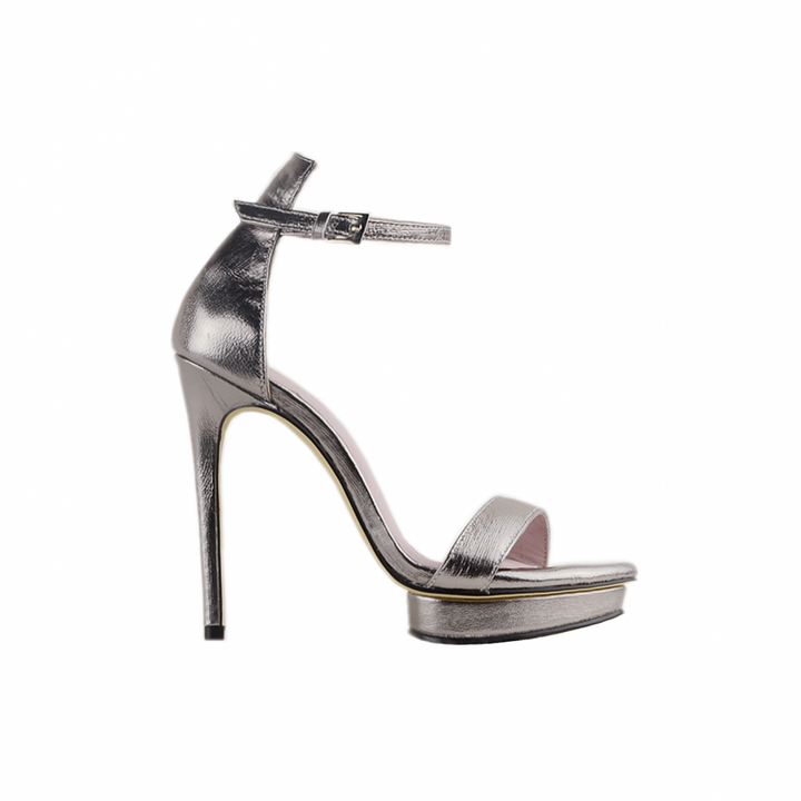KULMA Platform Leather High Heel Sandals - 12cm - ithelabel.com