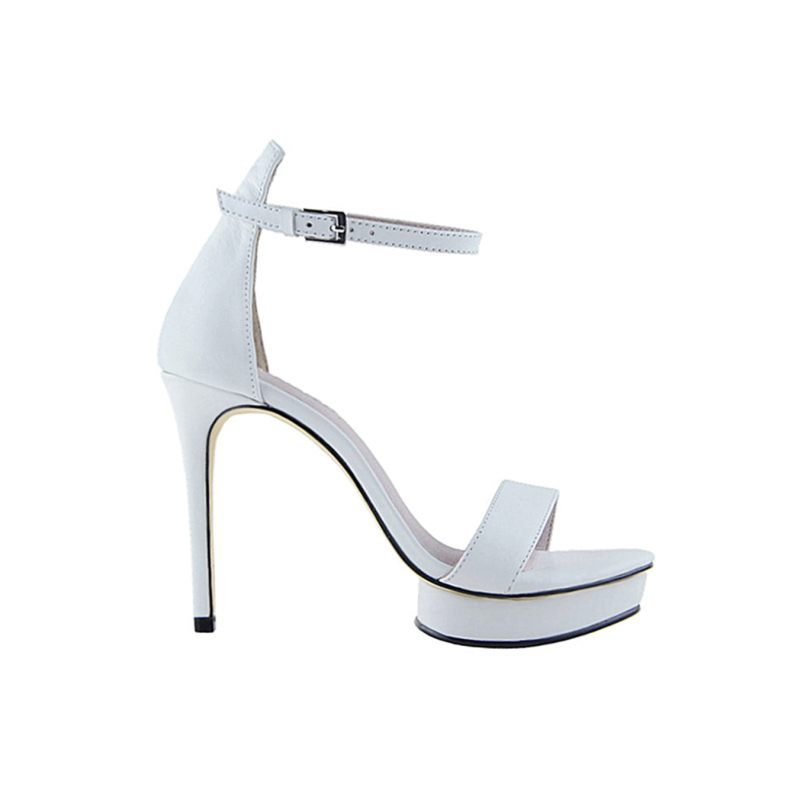KULMA Platform Leather High Heel Sandals - 10cm - ithelabel.com