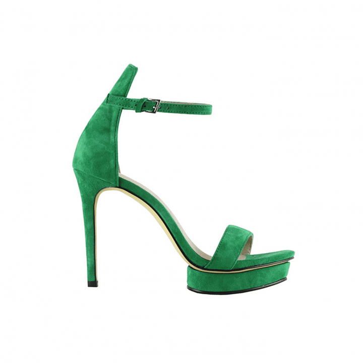 KULMA Platform Suede High Heel Sandals - 10cm - ithelabel.com
