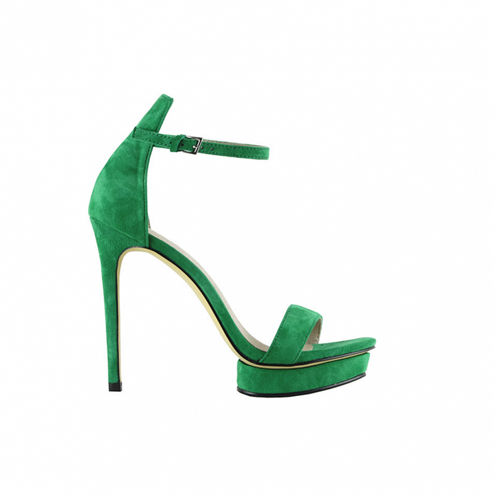 KULMA Platform Suede High Heel Sandals - 12cm - ithelabel.com