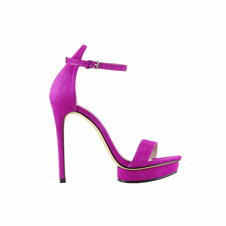 KULMA Platform Suede High Heel Sandals - 12cm - ithelabel.com