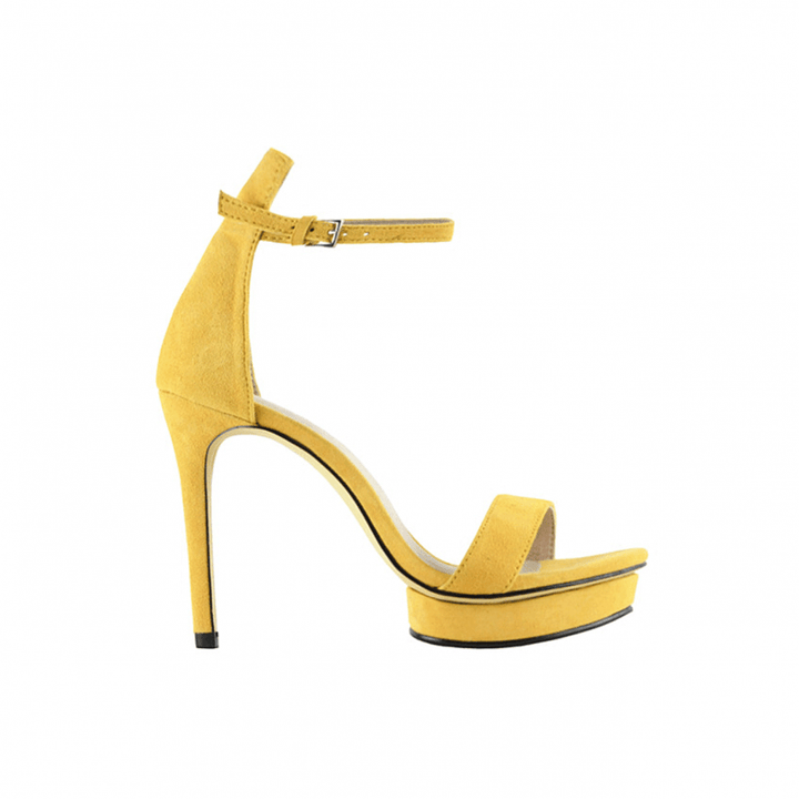 KULMA Platform Suede High Heel Sandals - 10cm - ithelabel.com