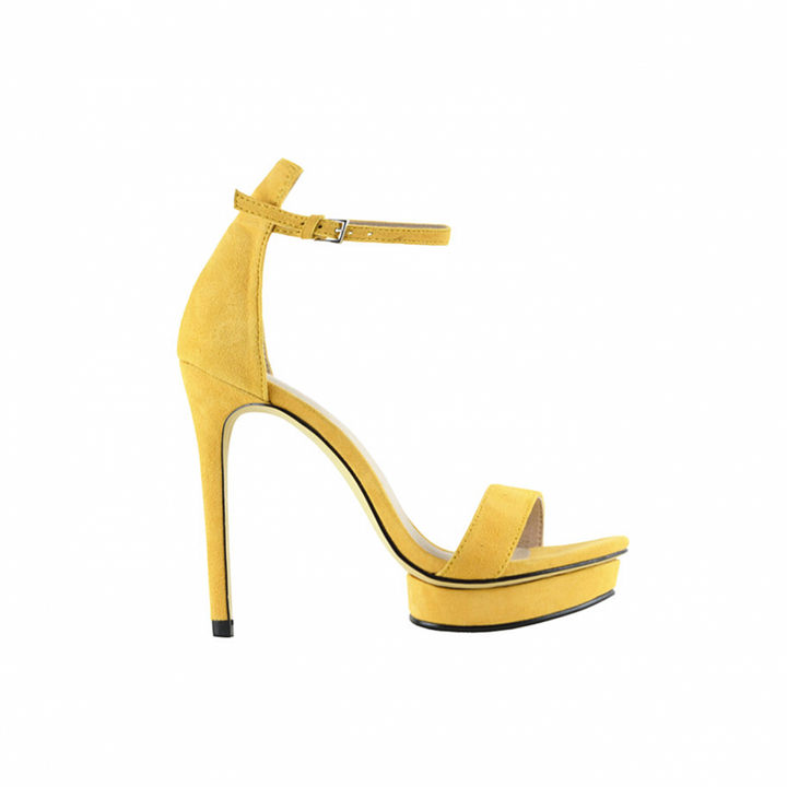 KULMA Platform Suede High Heel Sandals - 12cm - ithelabel.com