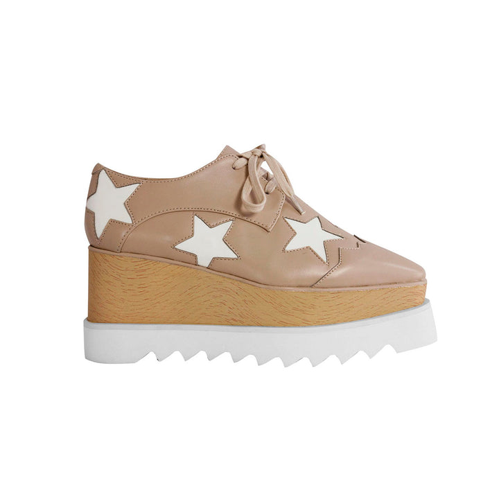 LIBBY Star Lace Up Oxfords Platform Sneakers