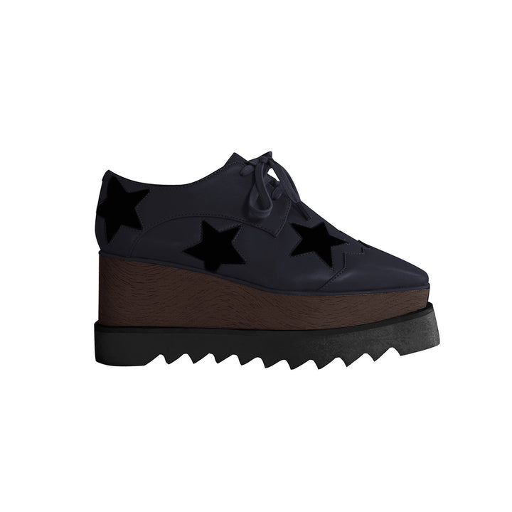 LIBBY Star Lace Up Oxfords Platform Sneakers