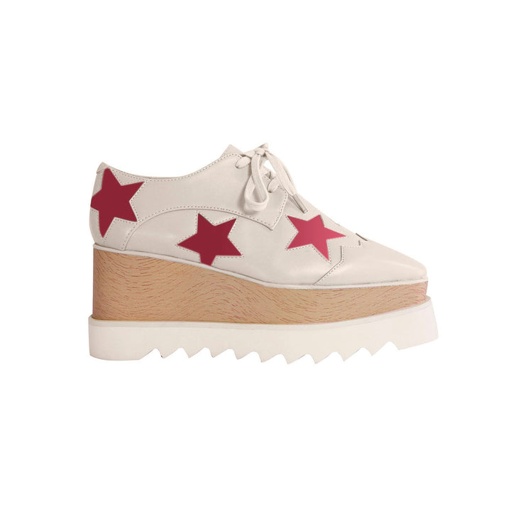 LIBBY Star Lace Up Oxfords Platform Sneakers