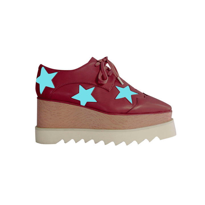 LIBBY Star Lace Up Oxfords Platform Sneakers