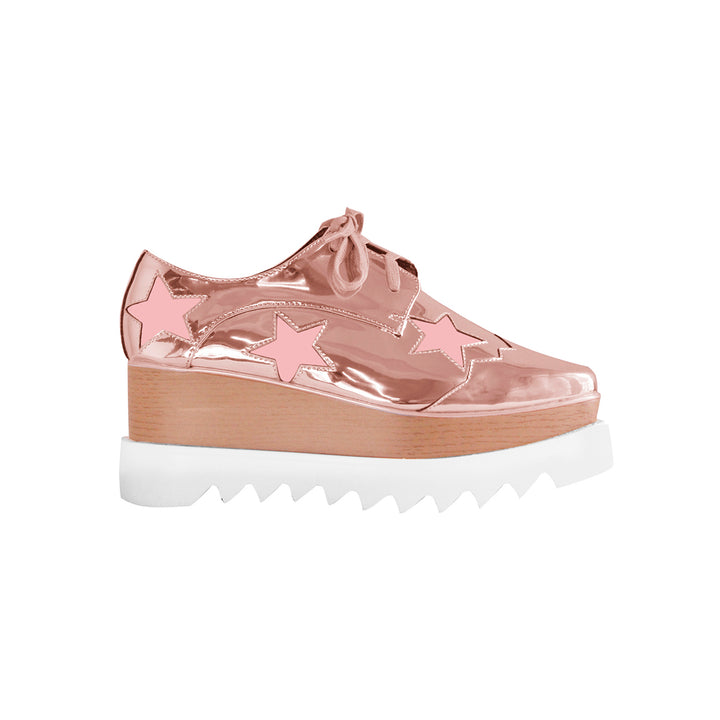 LIBBY Star Lace Up Oxfords Platform Sneakers