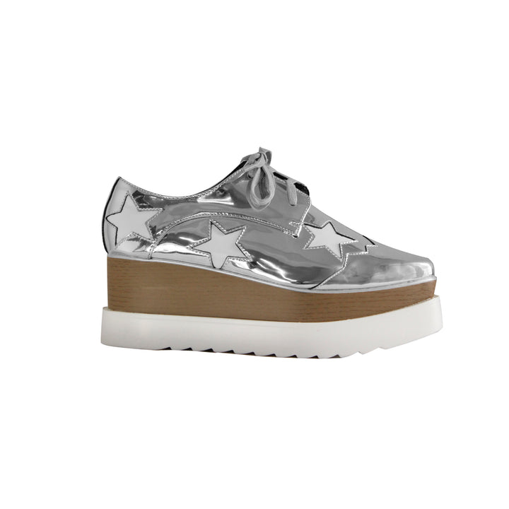 LIBBY Star Lace Up Oxfords Platform Sneakers