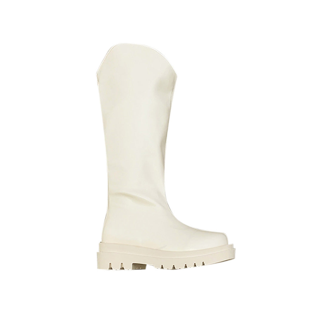 LIRUA Leather Platform Knee High Boots