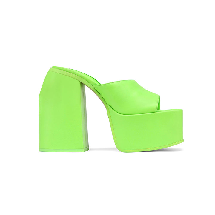 MOCRE Block Heel Platform Mules Sandals