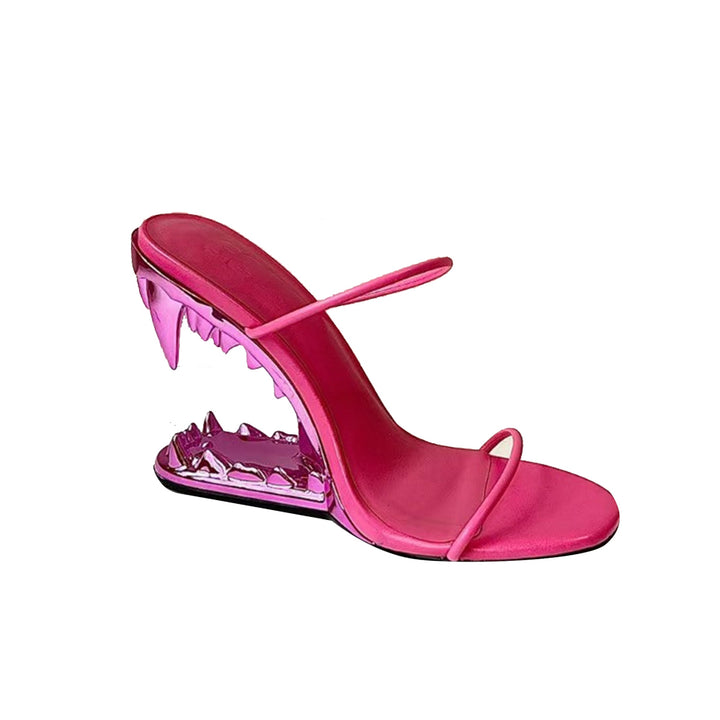 MUIFO Sculptured Wedged Heel Sandals