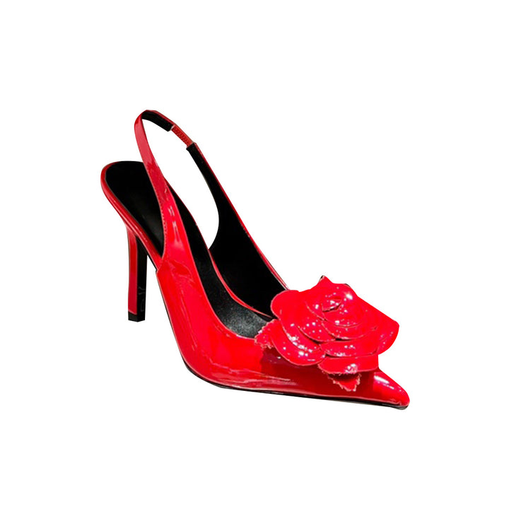 MUIWA Flower Embellished High Heel Sandals