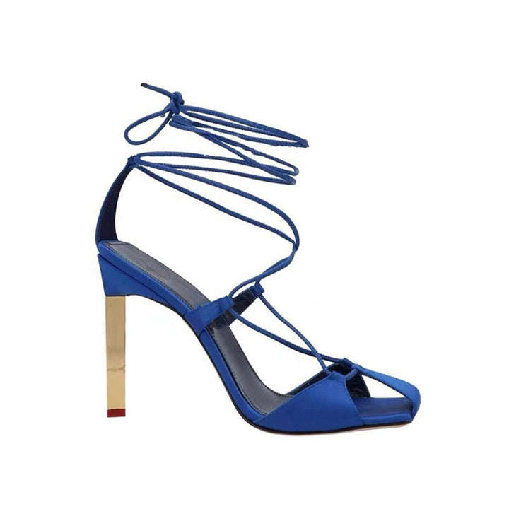 MUNIE Lace Up High Heel Sandals
