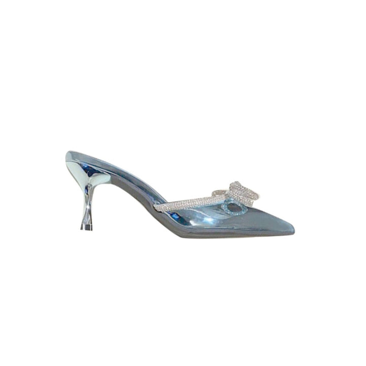 NAIJE Diamante Bow Mules Sandals